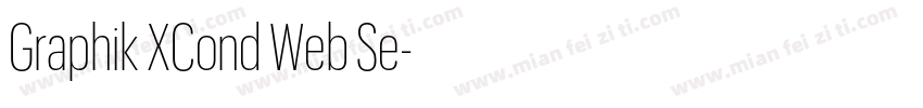 Graphik XCond Web Se字体转换